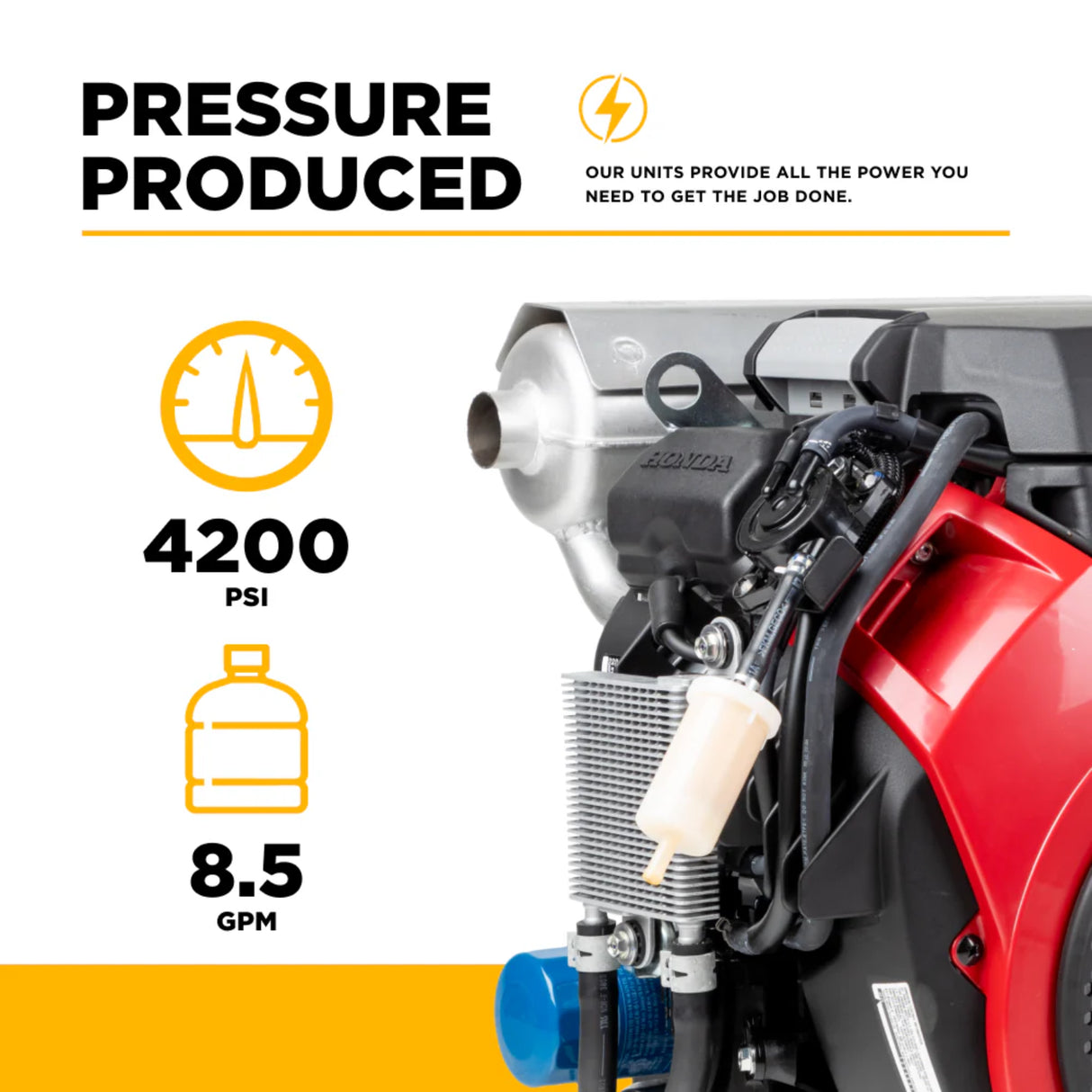 BE Power 3,500 PSI 10 GPM Industrial Truck-Mount Cold Water Gas Pressure Washer