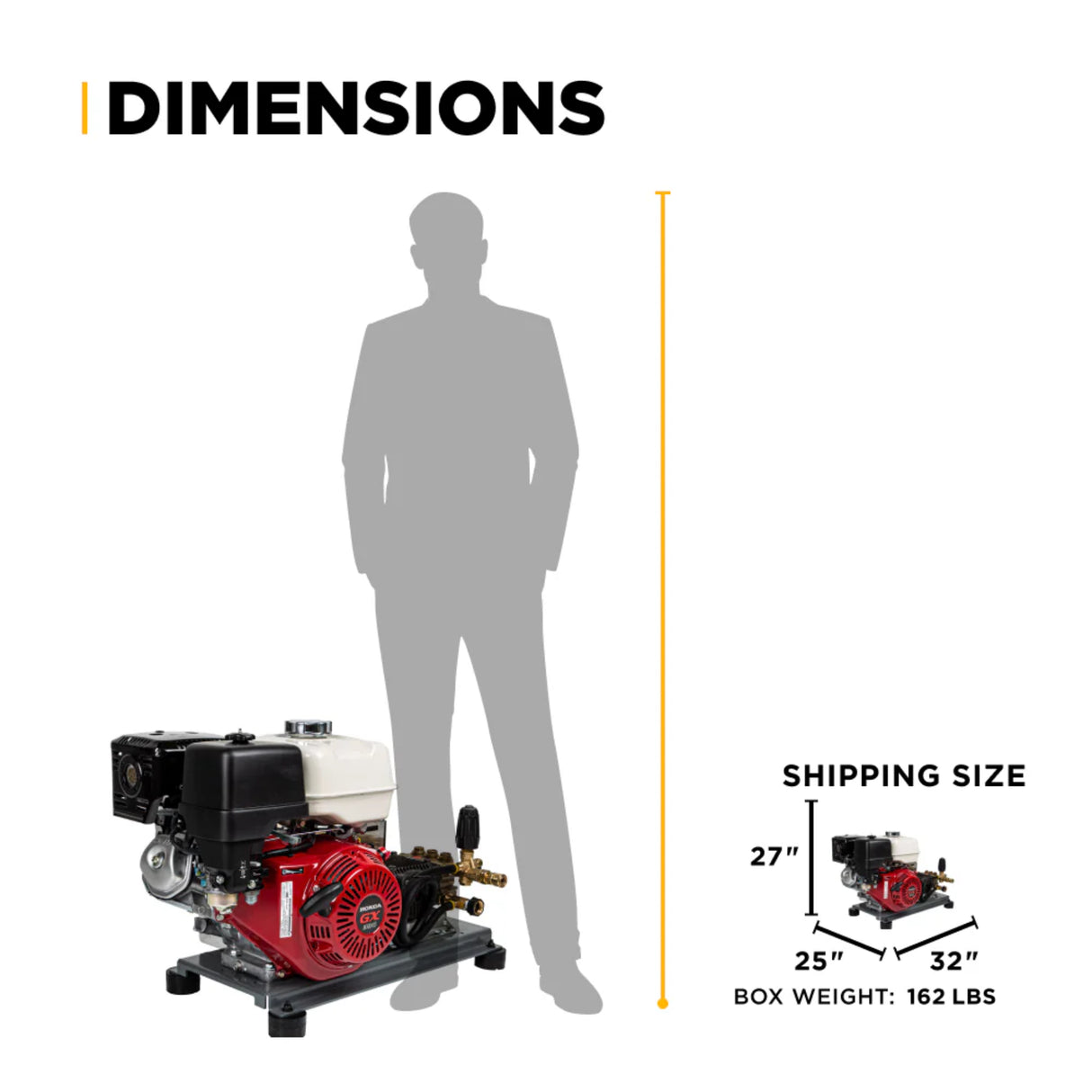 BE Power 4,200 PSI Industrial Truck-Mount Cold Water Gas Pressure Washer
