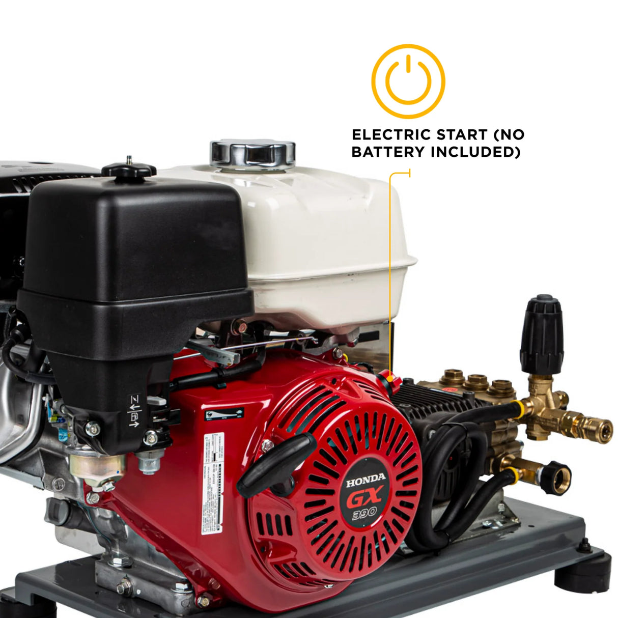 BE Power 4,200 PSI Industrial Truck-Mount Cold Water Gas Pressure Washer