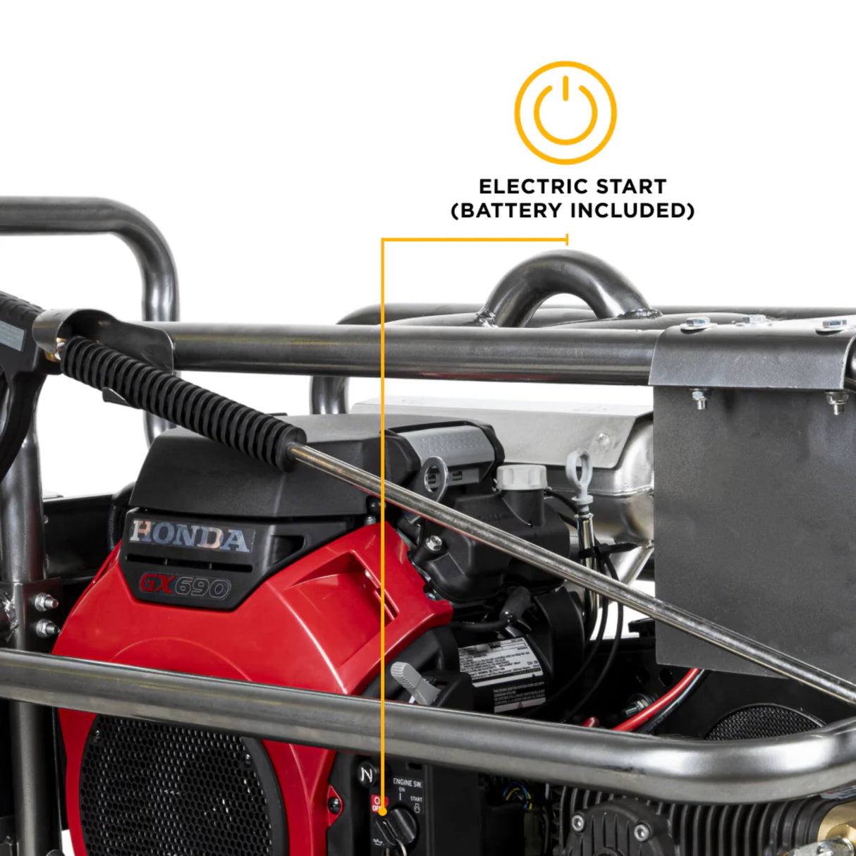 BE Power B5024HEBAS 5,100 PSI 5.5 GPM Industrial Gas Pressure Washer