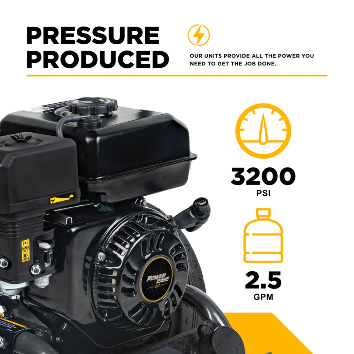BE Power BE327PX 3,200 PSI 2.5 GPM Powerease Gas Pressure Washer
