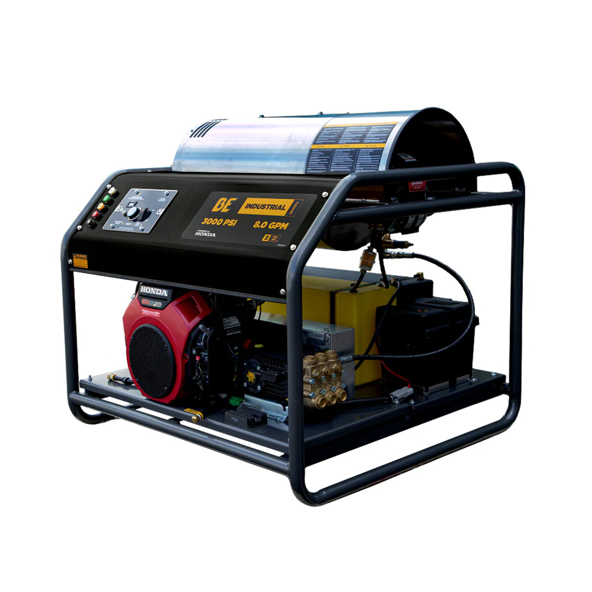 BE Power 3,000 PSI Truck-Mount Hot Water Pressure Washer with Honda GX690 Engine
