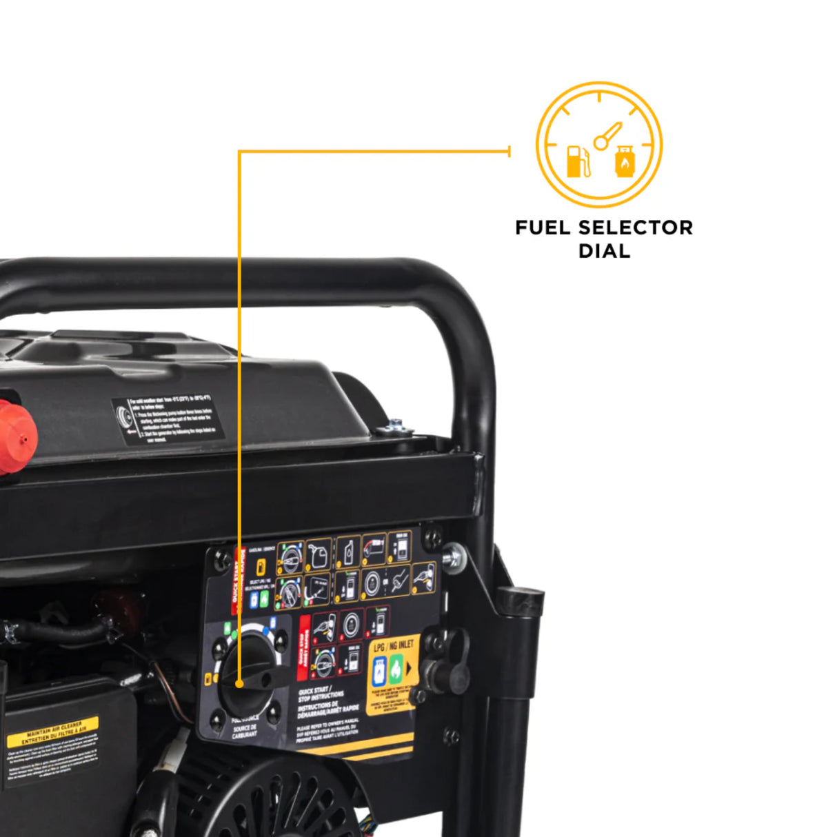 BE Power Equipment 12500W Portable Generator, Powerease 458cc Engine