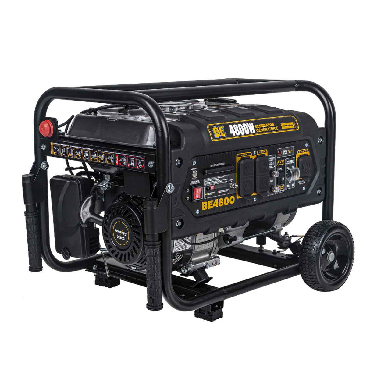 BE Power Equipment 4800W Portable Generator, Powerease 223cc Engine