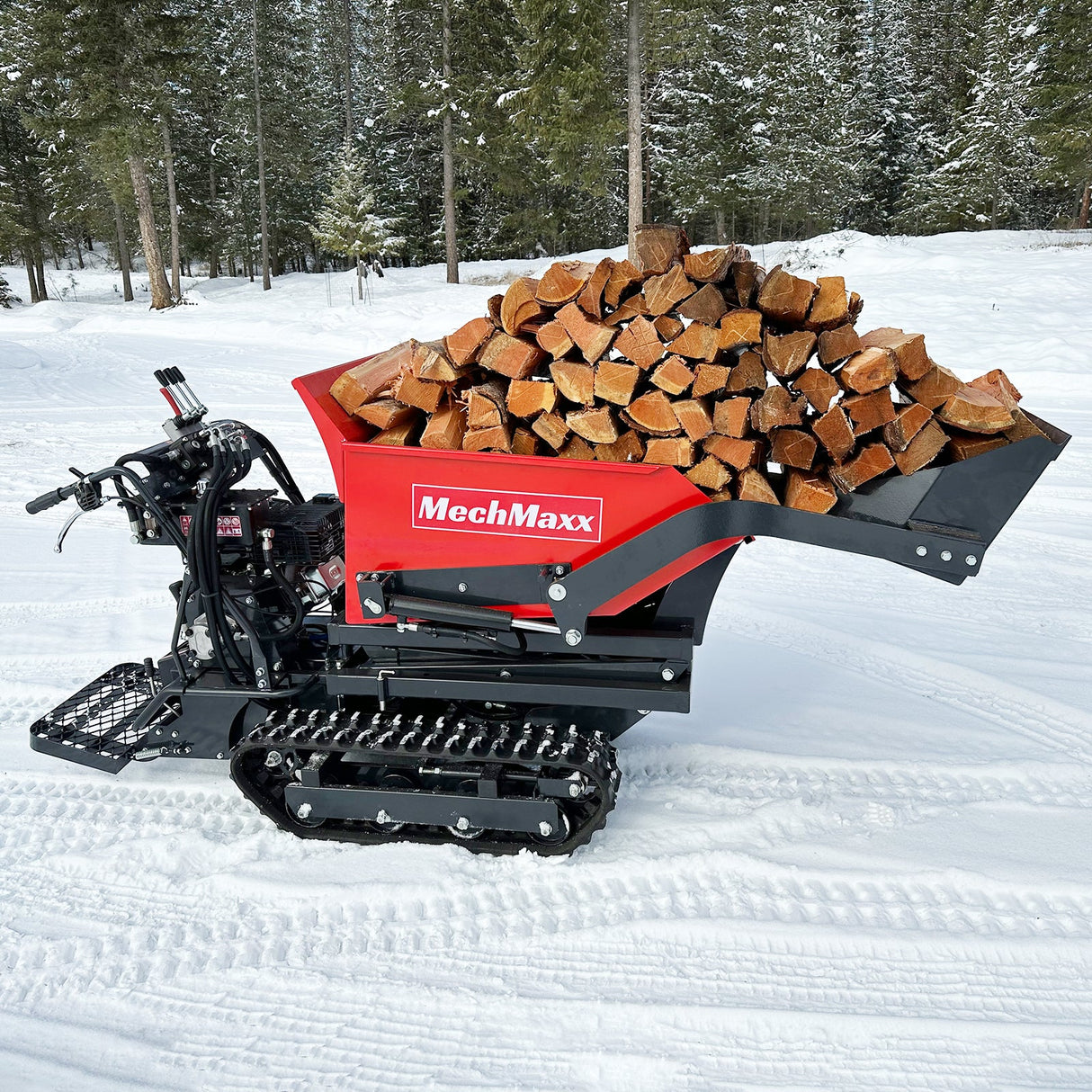 MechMaxx 1100lb 10HP 302cc Tracked Dumper, Tipping & Lifting, D50HTFL