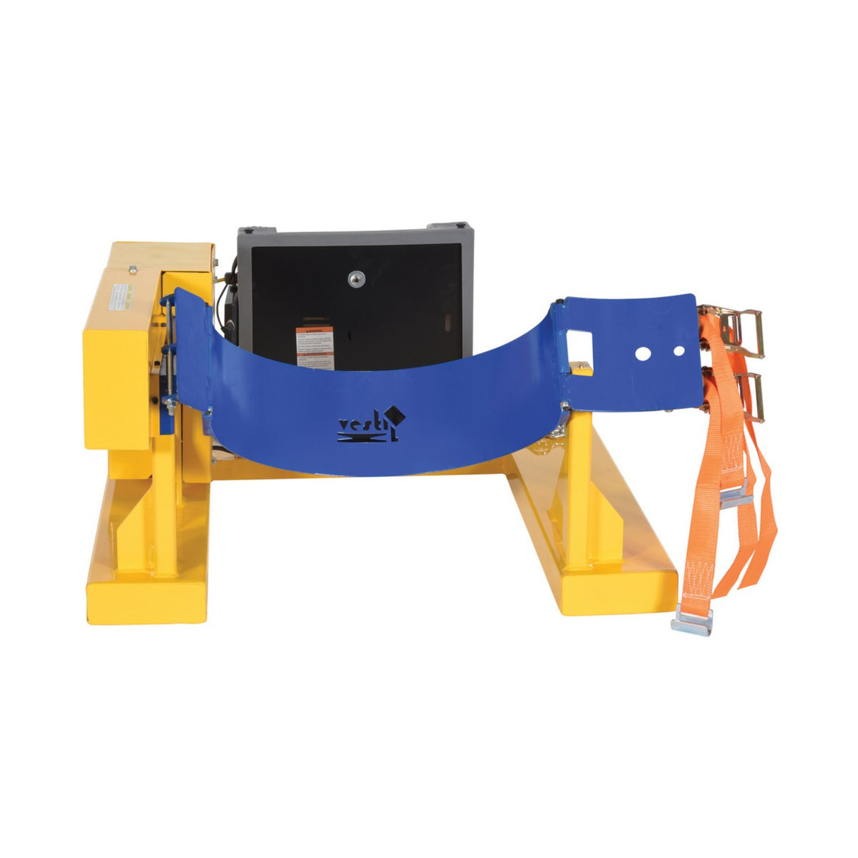 Vestil DCR-205 Fork Truck Drum Carrier/Rotators | Carry & Rotate 55-Gallon Steel Drums 360° From the Seat, Manual or DC-Powered, 800–2,000 lb
