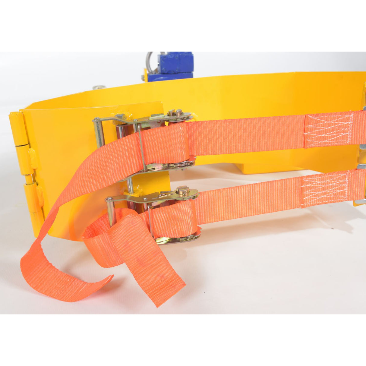 Vestil DCR-RAR-12 Right Angle Drum Carrier & Rotator — Fork-Mounted Hand-Crank Drum Positioner, 1,200 lb Capacity, Steel