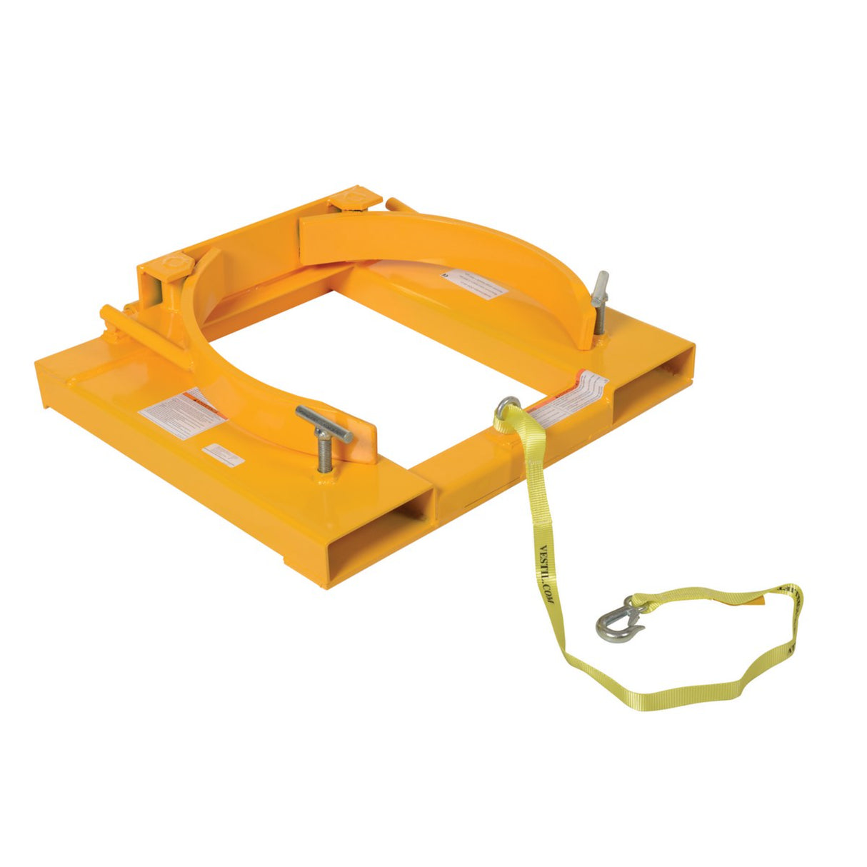 Vestil DGS & DGD Drum Grippers | Forklift Knuckle-Grip Drum Lifter, Single & Double Drum, Auto-Release, 800–2,000 lb