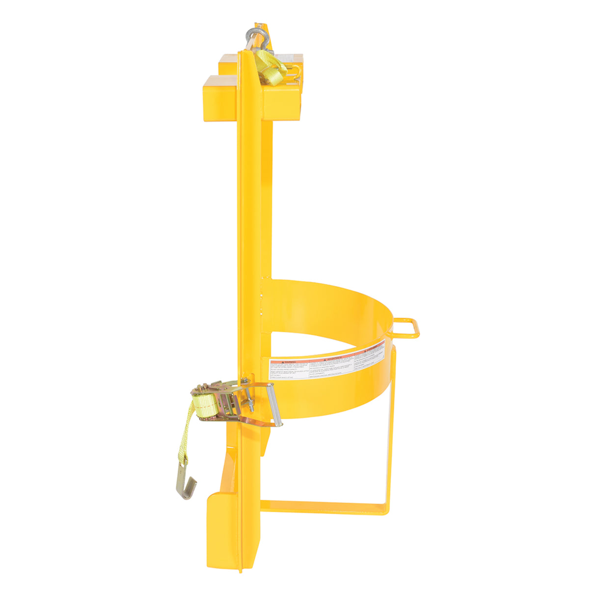 Vestil DRUM-LUG Overhead Drum Lifter — Crane & Forklift Dual-Mode Steel Drum Saddle, 1,000 lb Capacity, 30/55-Gallon