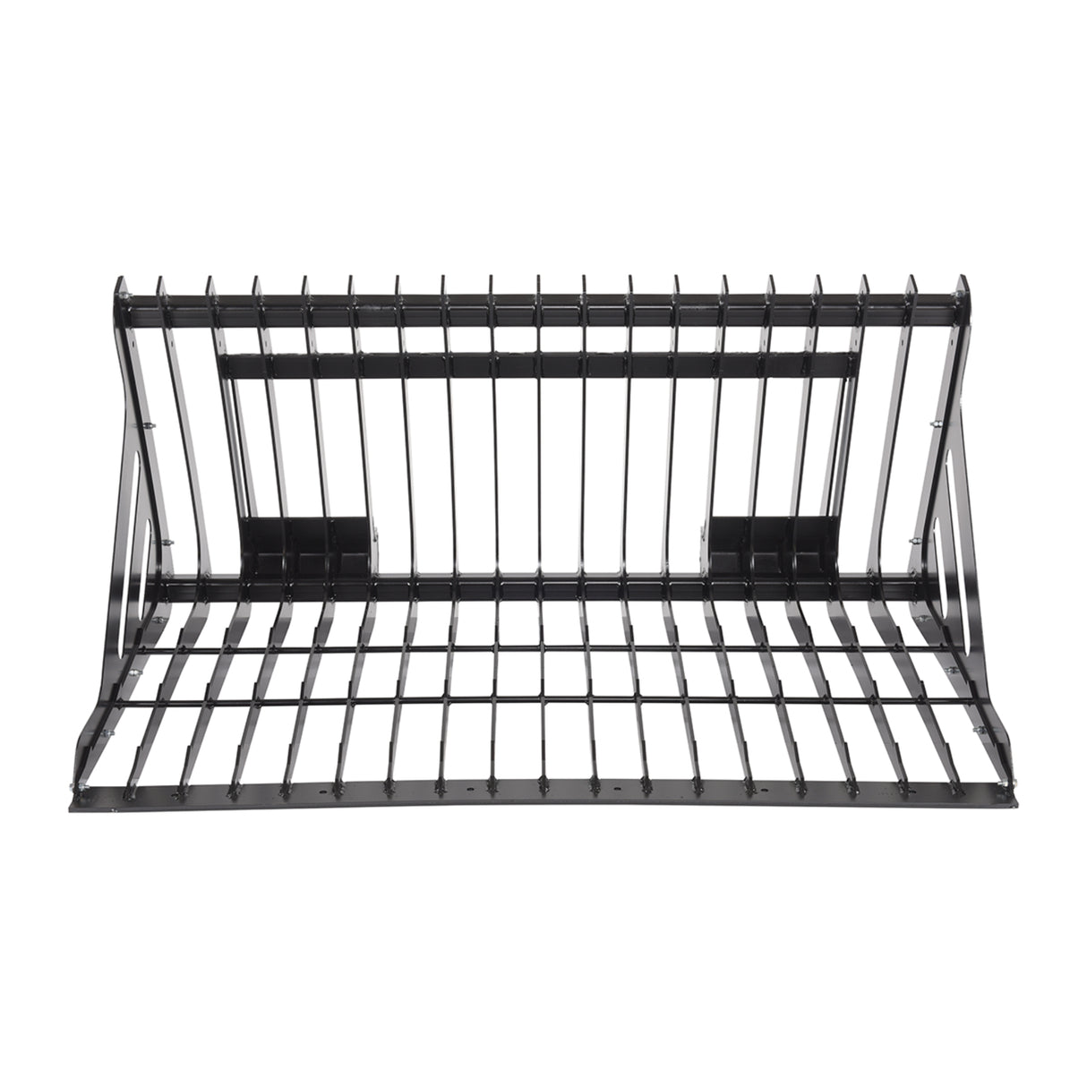 Vestil Skid Steer Rock Grader Bucket – Heavy Duty Steel Rock Grapple Attachment