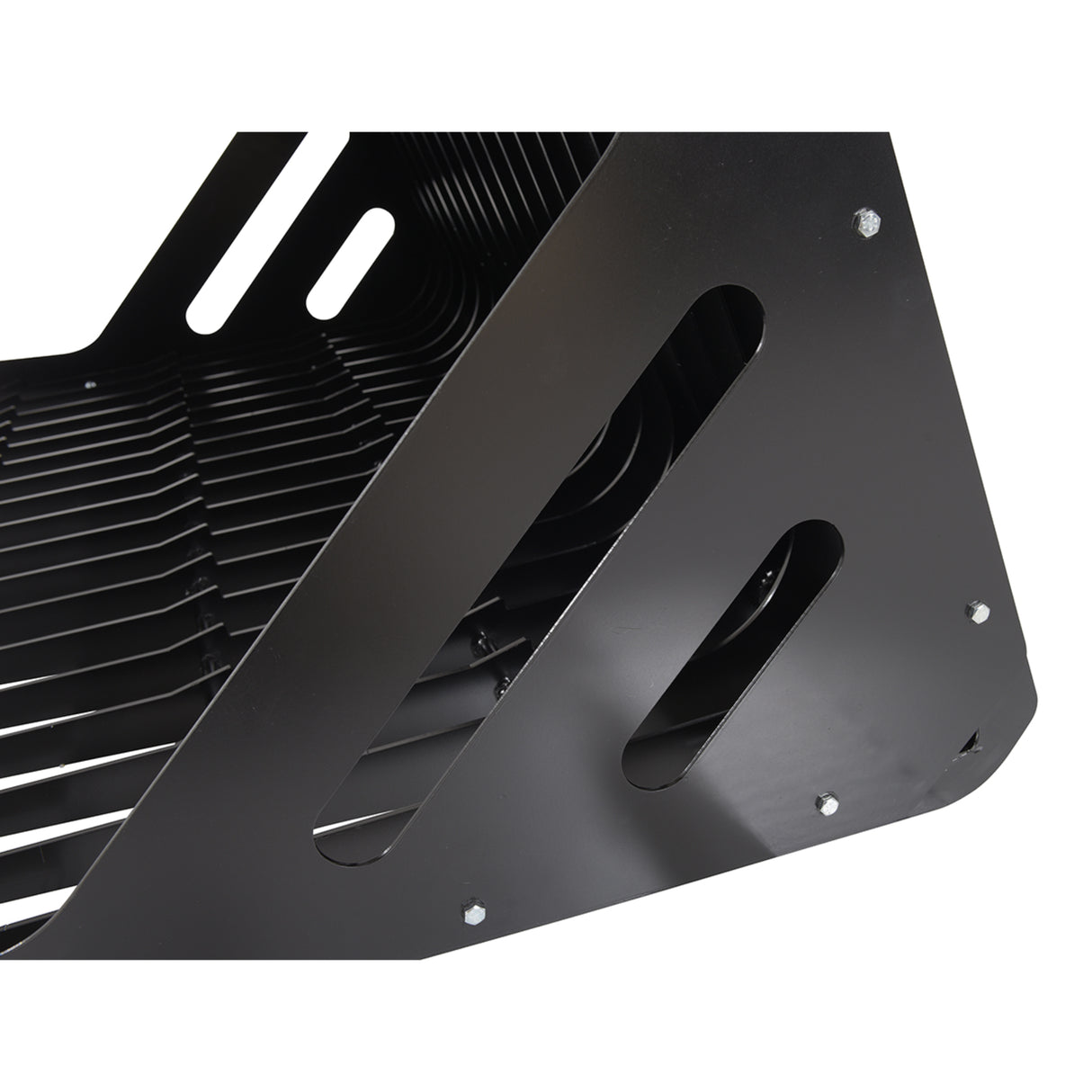Vestil Skid Steer Rock Grader Bucket – Heavy Duty Steel Rock Grapple Attachment