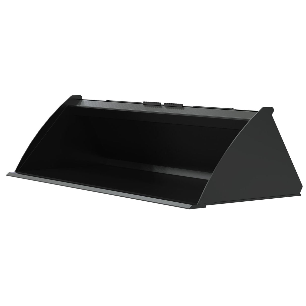 Vestil Skid Steer Bucket Attachment – Heavy Duty Low Profile Steel Bucket for Dirt, Mulch & Snow
