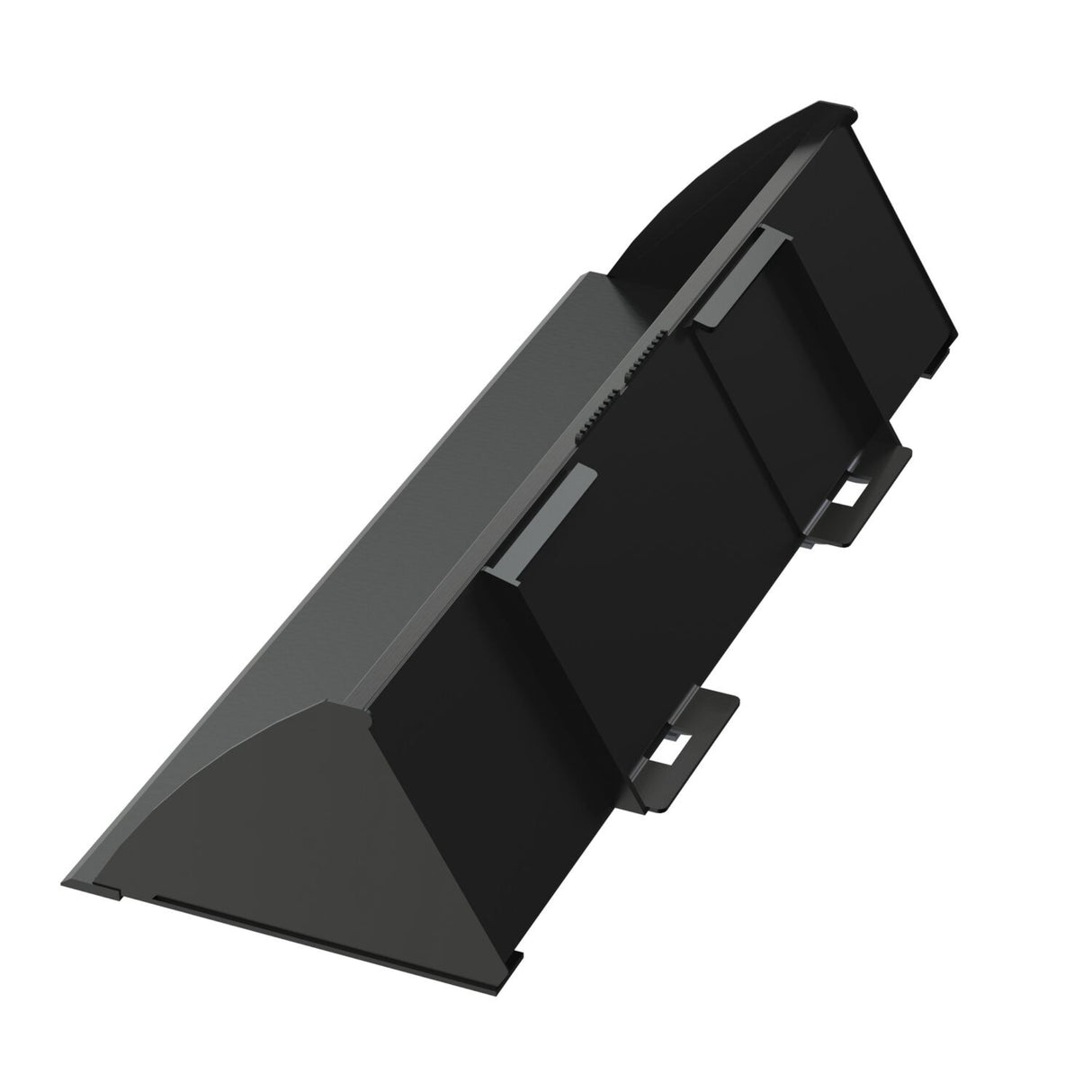 Vestil Skid Steer Bucket Attachment – Heavy Duty Low Profile Steel Bucket for Dirt, Mulch & Snow