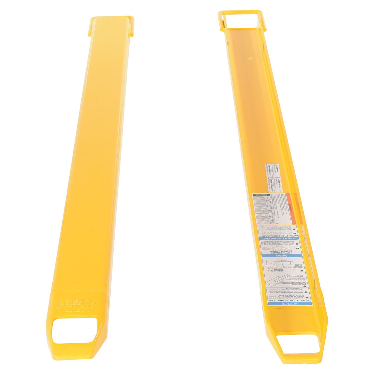Vestil FE-4 Loop-Style Fork Extensions - 4" Fork Width, 4,000 lb Capacity