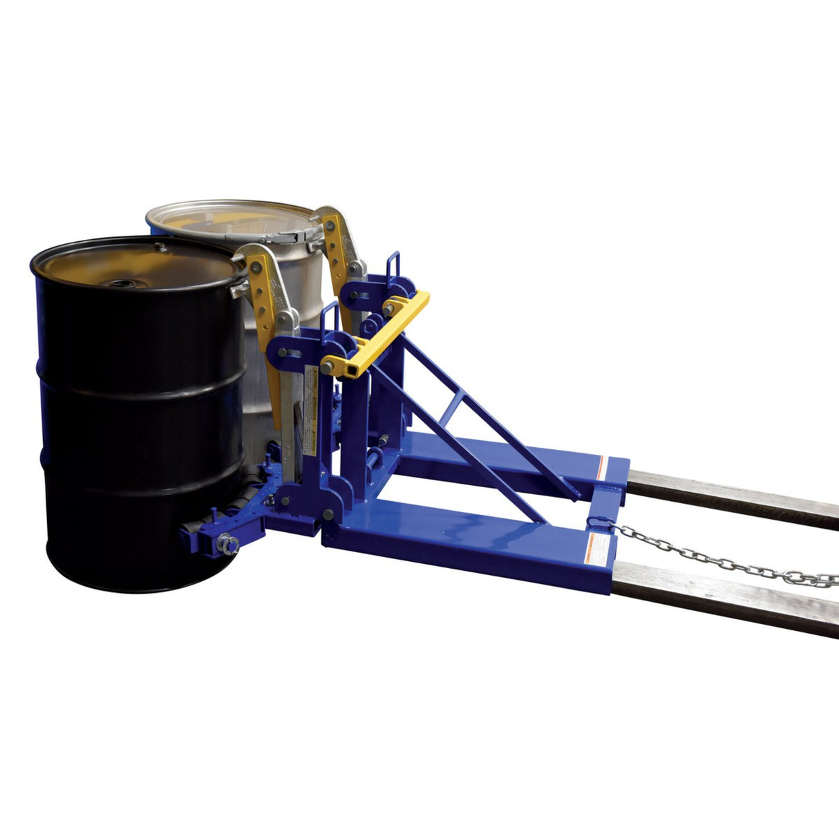 Vestil FMDL Automatic Eagle Beak Drum Lifters | Grip & Move 30 & 55-Gallon Drums From the Seat, Single or Double, 1,000–2,000 lb, Meets OSHA 1910.178