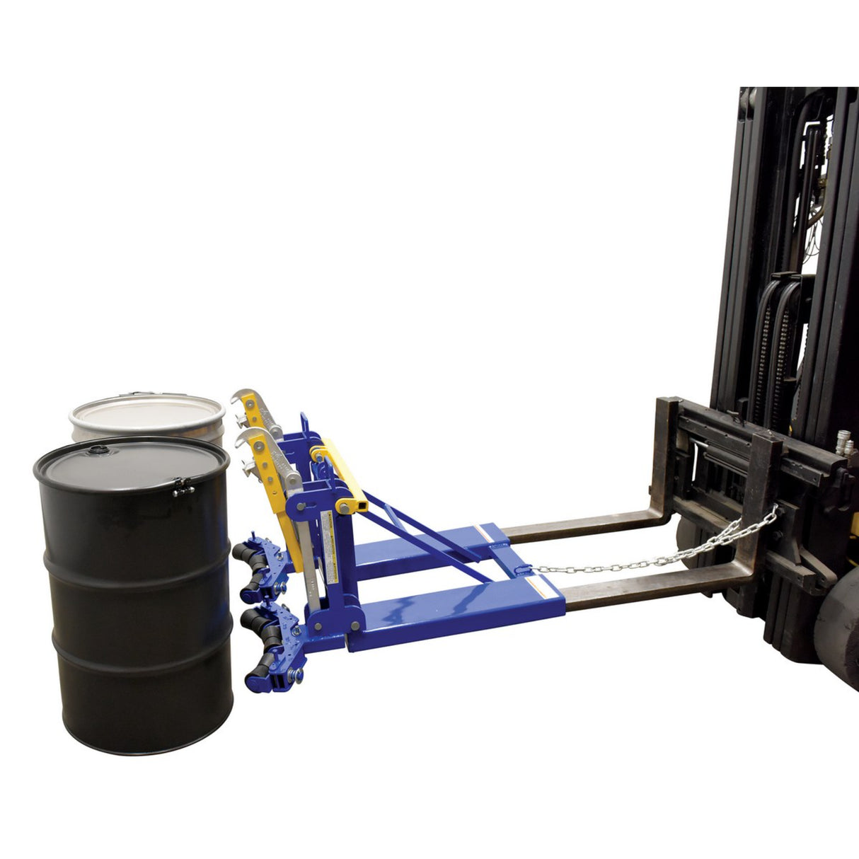 Vestil FMDL Automatic Eagle Beak Drum Lifters | Grip & Move 30 & 55-Gallon Drums From the Seat, Single or Double, 1,000–2,000 lb, Meets OSHA 1910.178