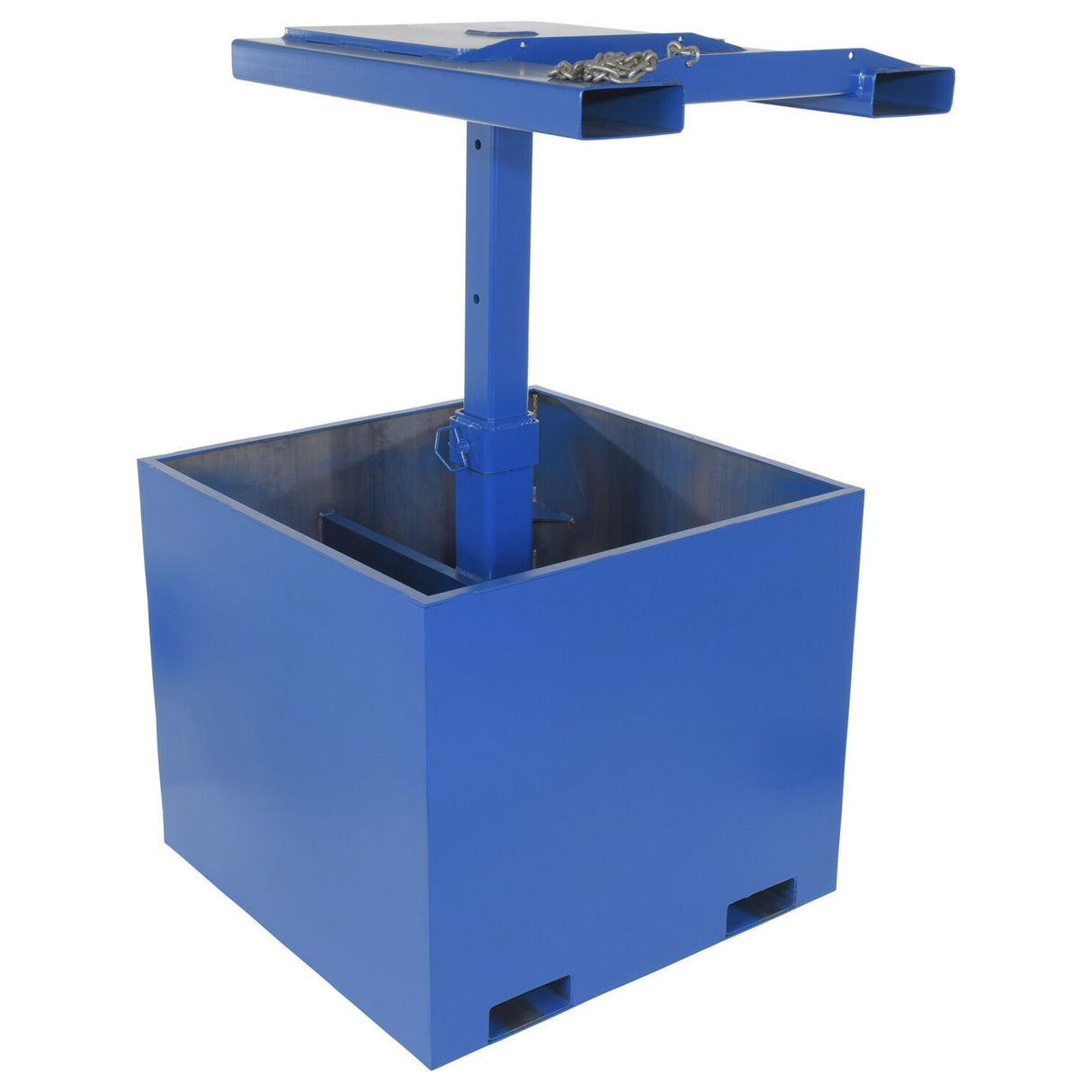 Vestil FWBC Fork-Mounted Trash Bin Compactor — Dead-Weight Forklift Waste Compactor, 2,000 & 4,000 lb, Empty or Cement-Filled