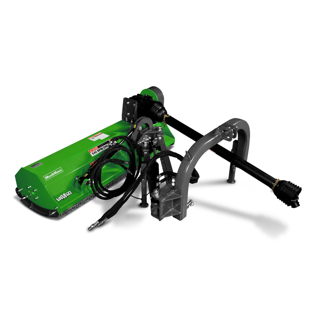 MechMaxx 60" Offset Flail Ditch Bank Mower, 3-Point, 25-60HP, VAM60