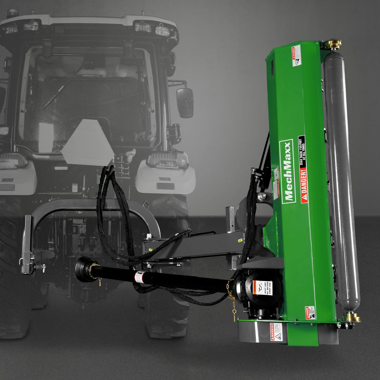 MechMaxx 60" Offset Flail Ditch Bank Mower, 3-Point, 25-60HP, VAM60