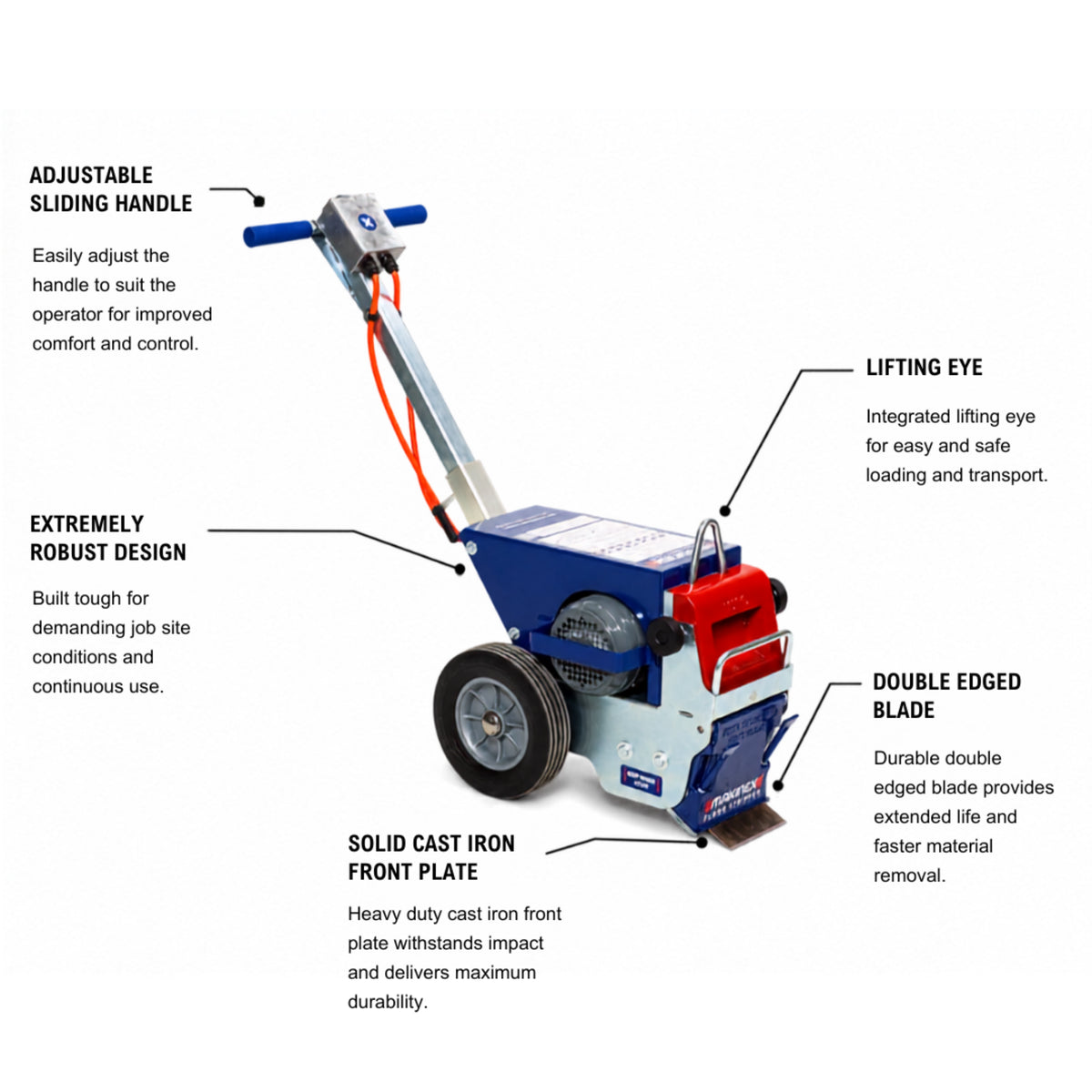 Makinex VS-125-US Heavy-Duty Floor Stripper