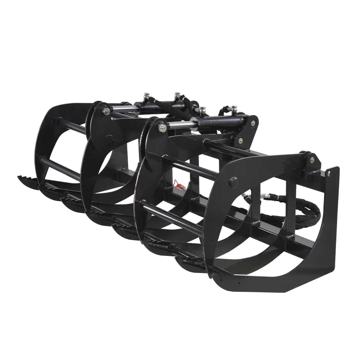 MechMaxx 72" Skid Steer Grapple Bucket Attachment, 2700 lb Capacity