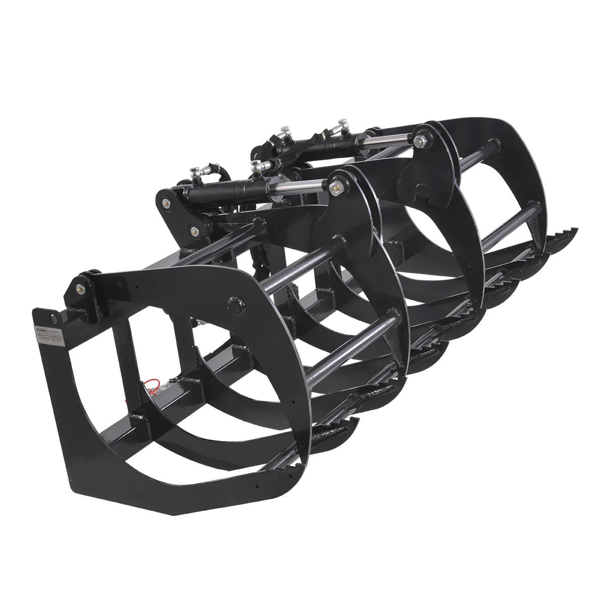 MechMaxx 72" Skid Steer Grapple Bucket Attachment, 2700 lb Capacity