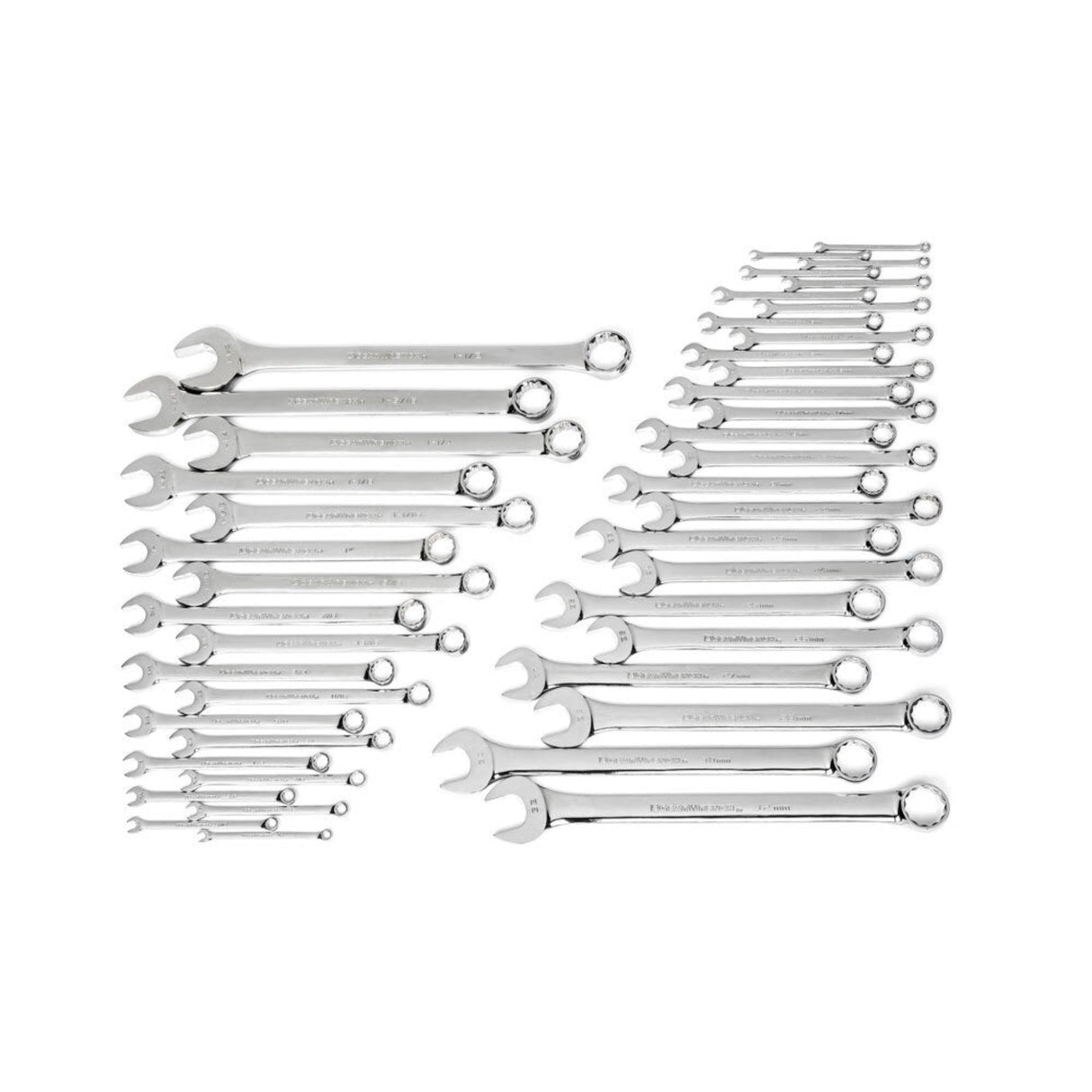 GearWrench 81919 44-Pc 12-Point Long Pattern Combination Wrench Set — SAE & Metric