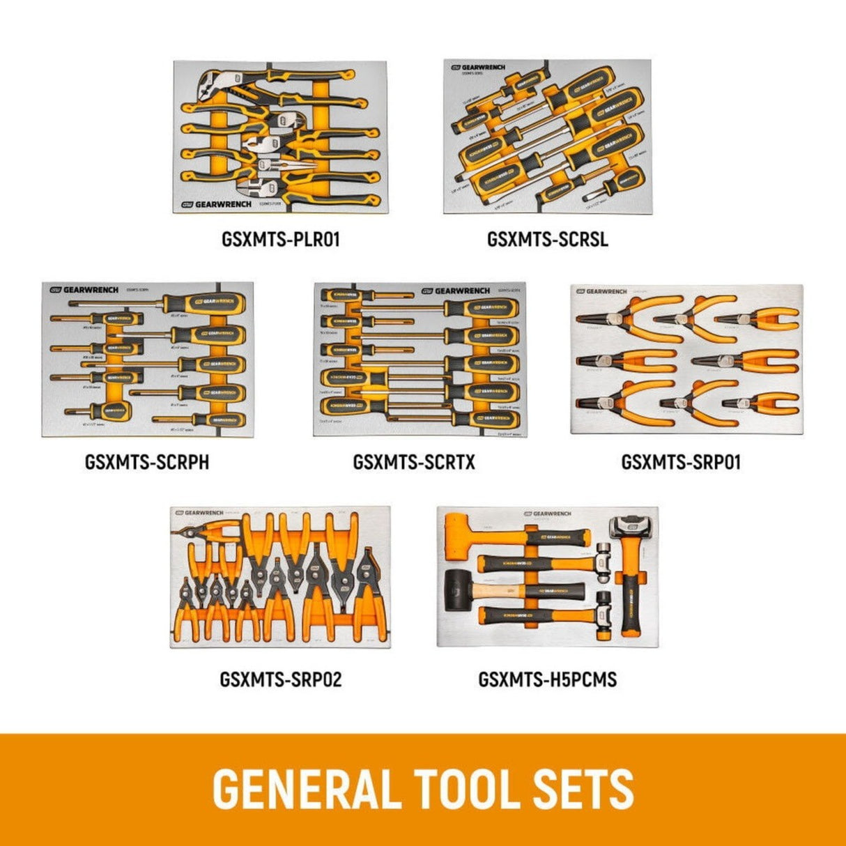 GearWrench MEGAMOD1331 1,331-Pc Mechanics Tool Set — 6 Storage Units, 27 Foam Modules