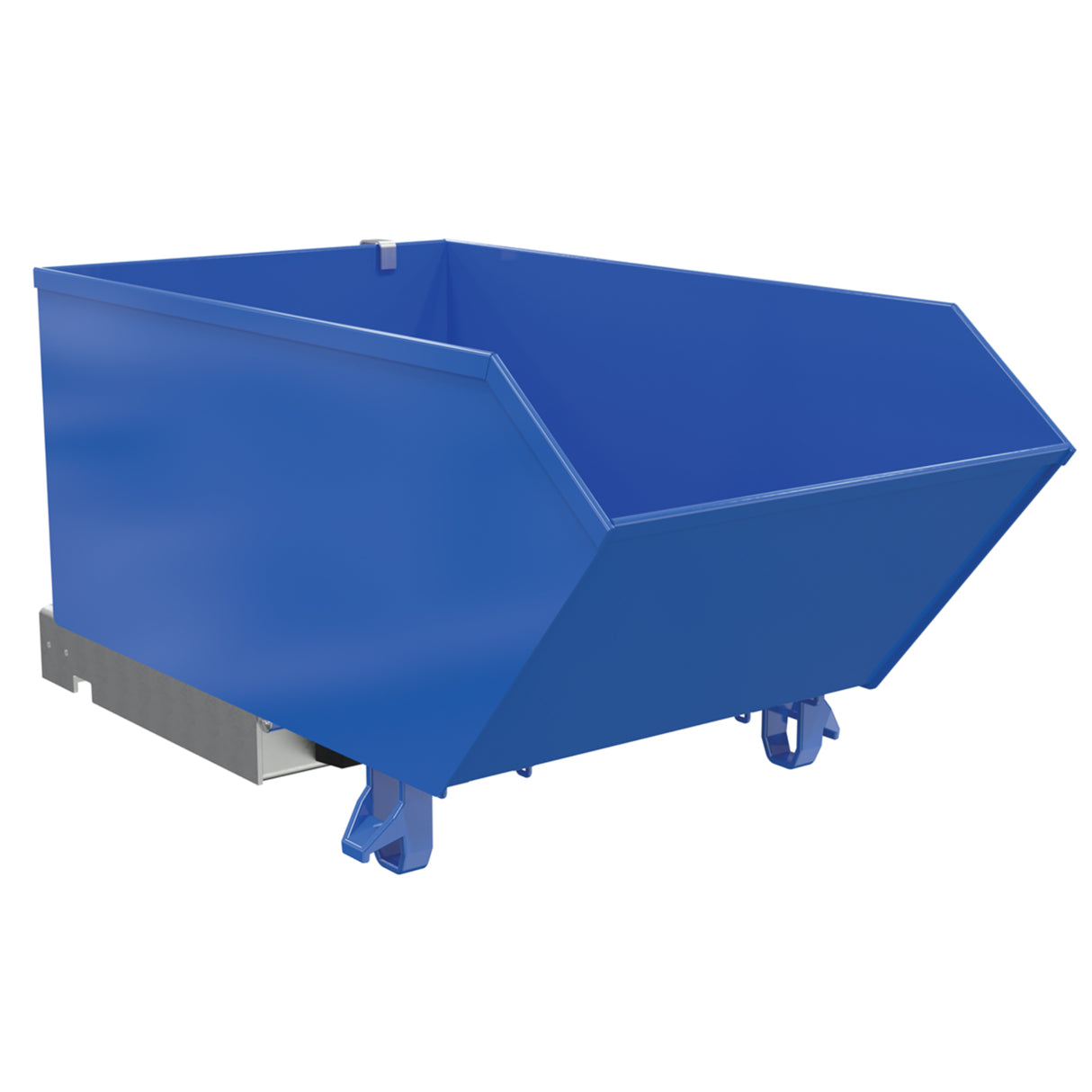 Vestil H Series Low-Profile 90° Self-Dumping Steel Hoppers | Dump From the Seat, Easy-Load Front Edge, 0.25–2 Cubic Yard, 2,000–6,000 lb