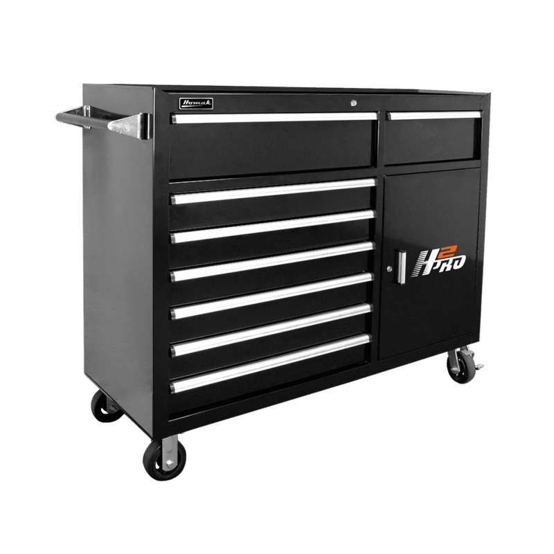 Homak | 56" H2Pro 8 Drawer with 2 Drawer Comp Roller Cabinet