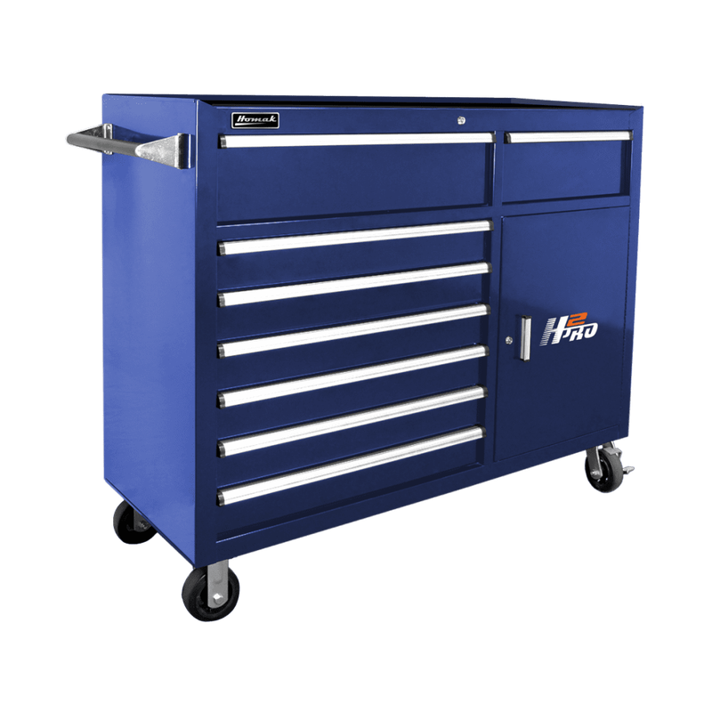 Homak | 56" H2Pro 8 Drawer with 2 Drawer Comp Roller Cabinet