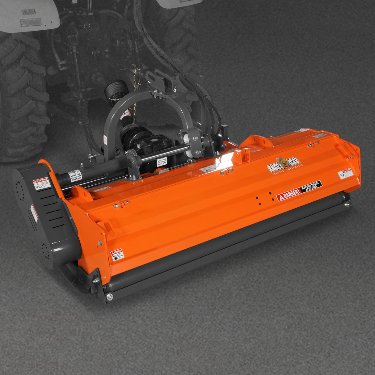 MechMaxx 72" Heavy Duty PTO Flail Mower, Hydraulic Side Shift, 50-75HP, KDK72H