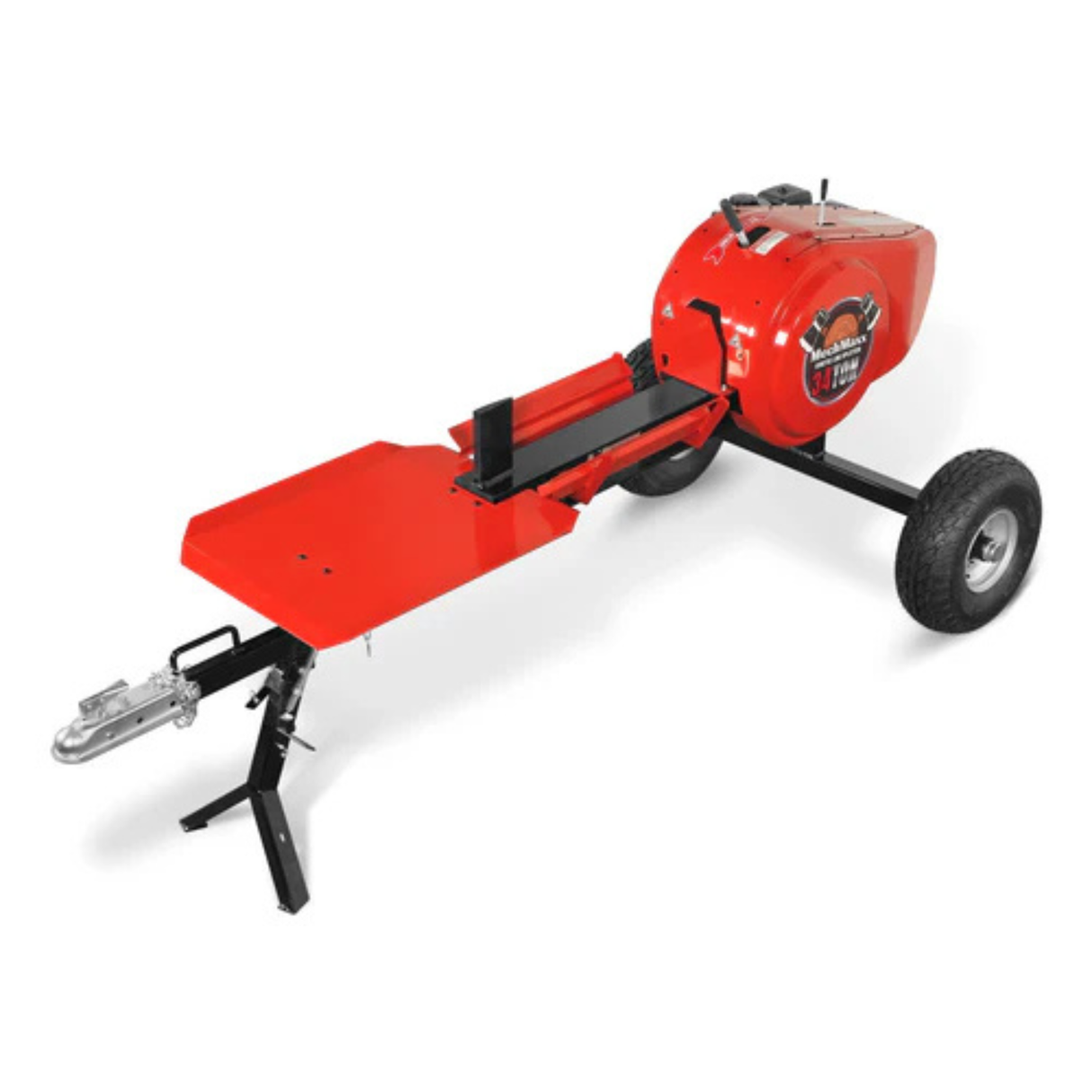MechMaxx - 34 Ton Kinetic Fast Log Splitter with 7 HP Ducar Gasoline Engine, 28” Log Capacity, 3-Second Cycle Time KT34