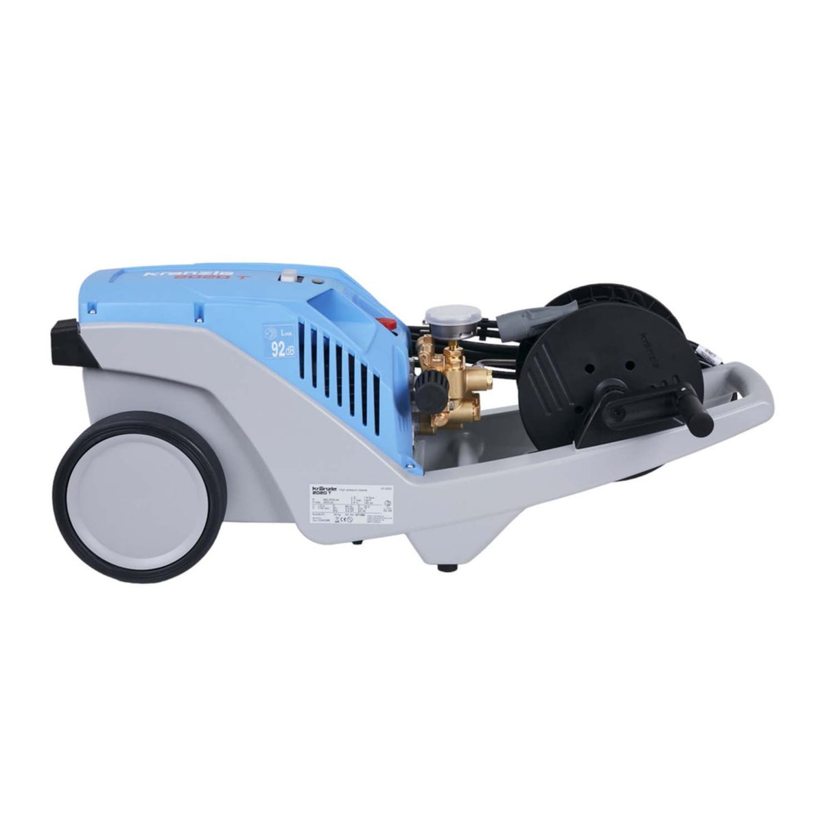 Kranzle K2020T Industrial Cold-Water Electric Pressure Washer - 2000 PSI, 2.0 GPM with Hose Reel, APG Pump & GFI