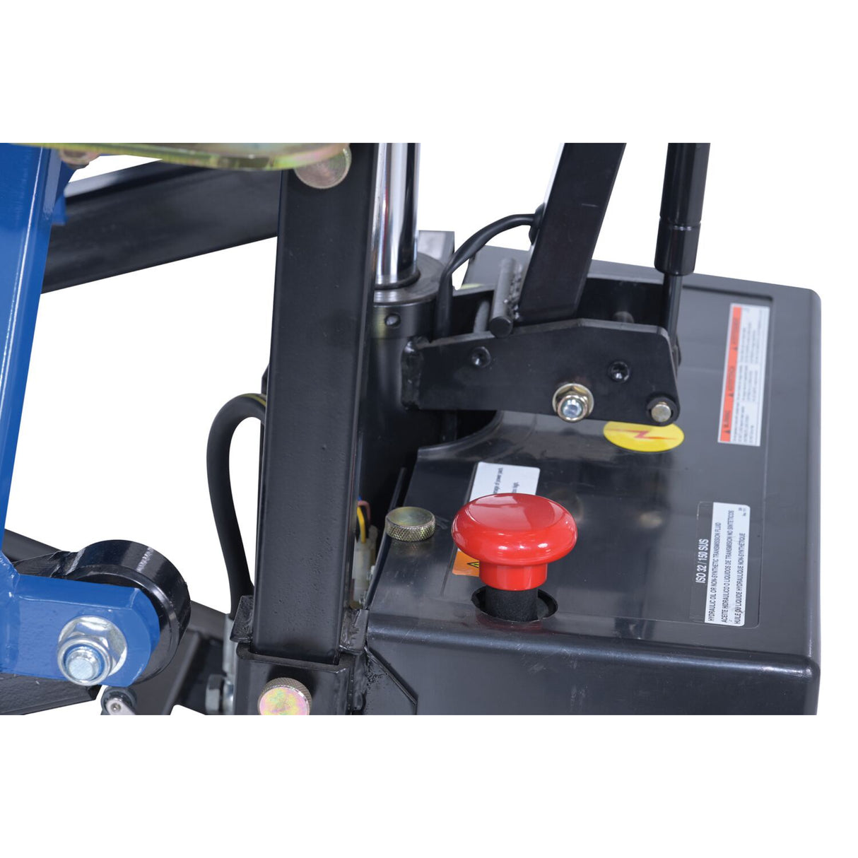 Vestil L-270-DC-HD-PE DC Powered Tote Lifter with Photo Eye Sensor — Precision Height Adjustment for Repeatable Tote Positioning