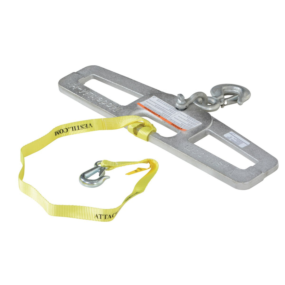 Vestil LM-HP Fork Truck Hook Plate — Forklift Lifting Hook Plate with Anchor Shackle, 4,000–10,000 lb