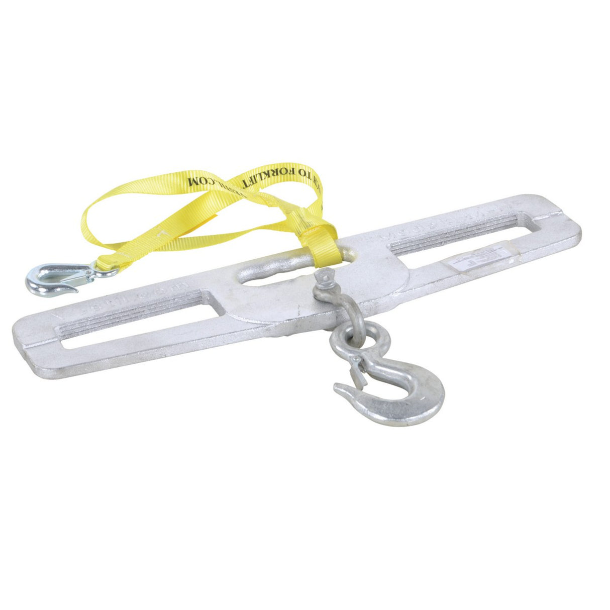 Vestil LM-HP Fork Truck Hook Plate — Forklift Lifting Hook Plate with Anchor Shackle, 4,000–10,000 lb