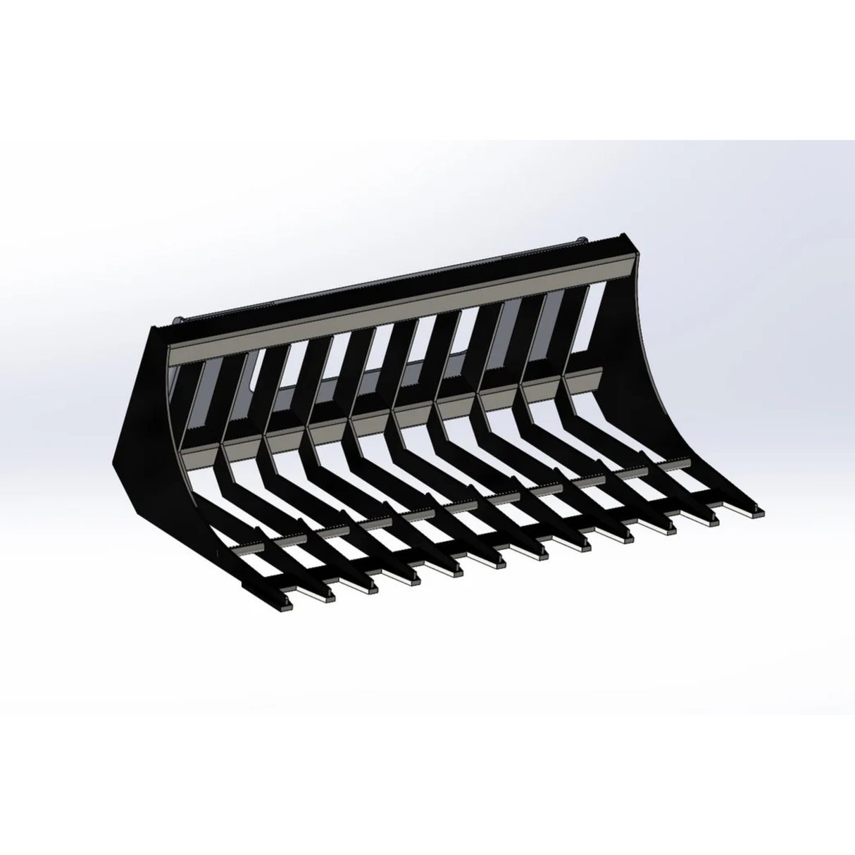 Top Dog Attachments Light Duty Rock Bucket for Sub-Compact Tractors