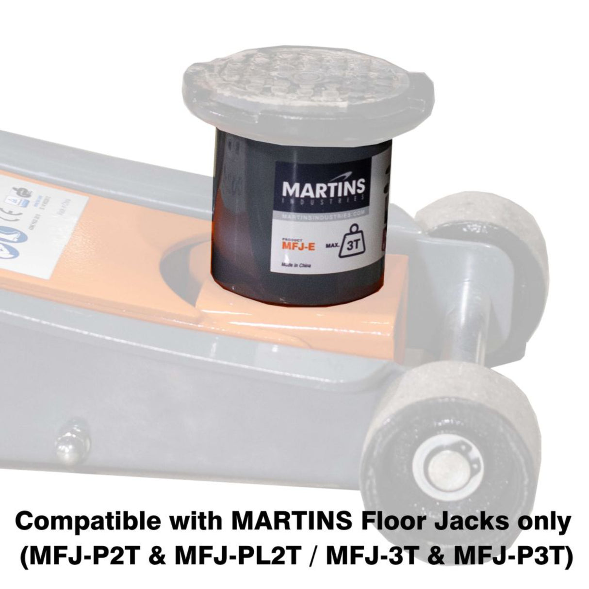 Martins Industries Floor Jack Extension – Heavy-Duty Jack Height Extension Attachment (MFJ-E)