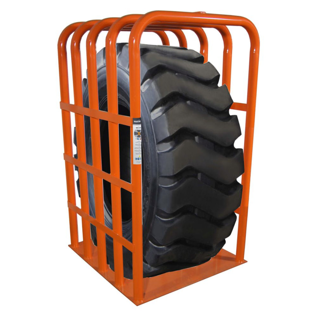 Martins Industries OTR 5-Bar Tire Inflation Cage (MIC-OTR) – OSHA-Compliant Reinforced Safety Cage for Off-Road, Military, Tractor & Aircraft Tires up to 62″ OD, 130 PSI