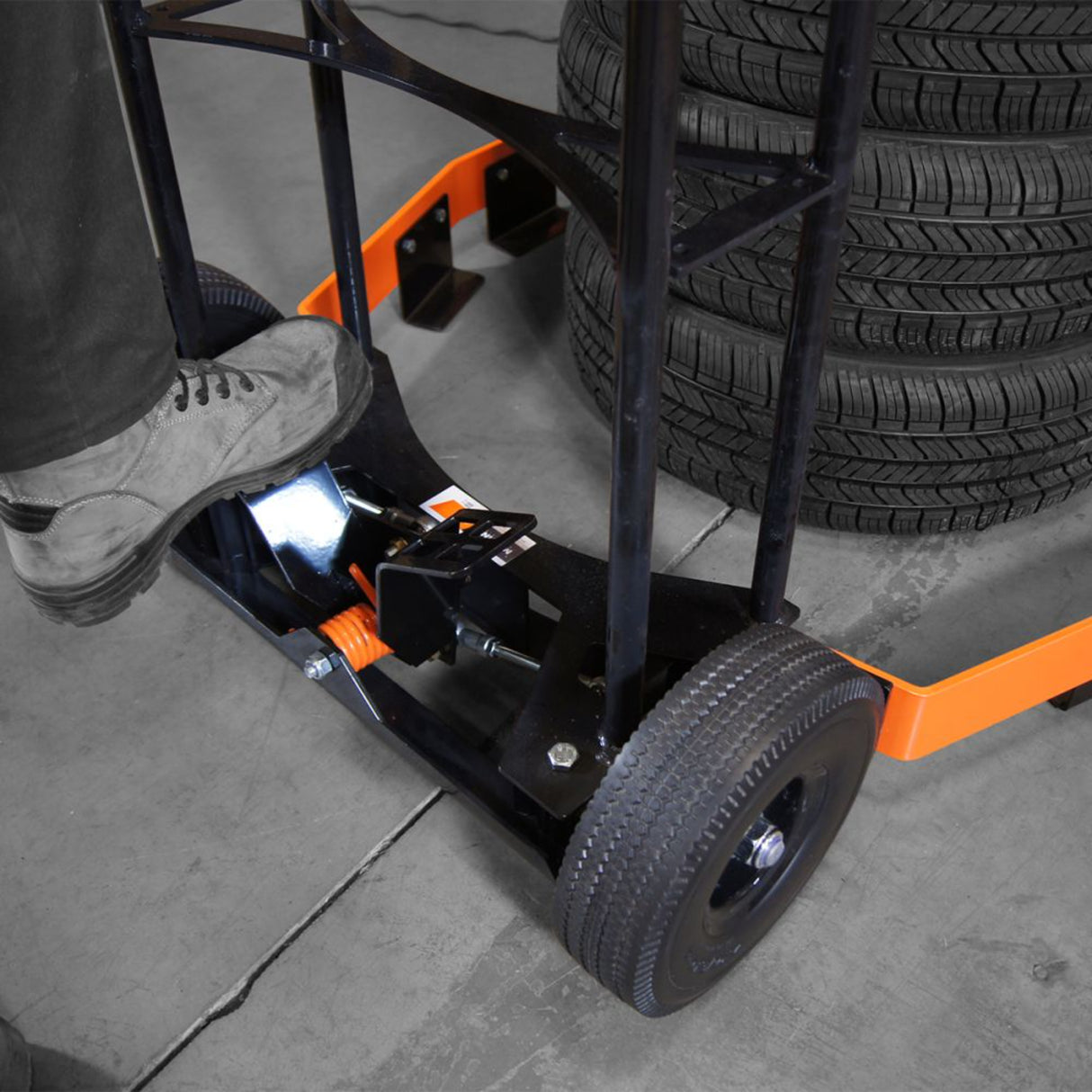 Martins Industries Tire Rider Tuff Tire Cart (MTC) – Heavy-Duty Mobile Tire Cart, Holds 8 Tires / 550 lb, Lifetime-Warranty Spring