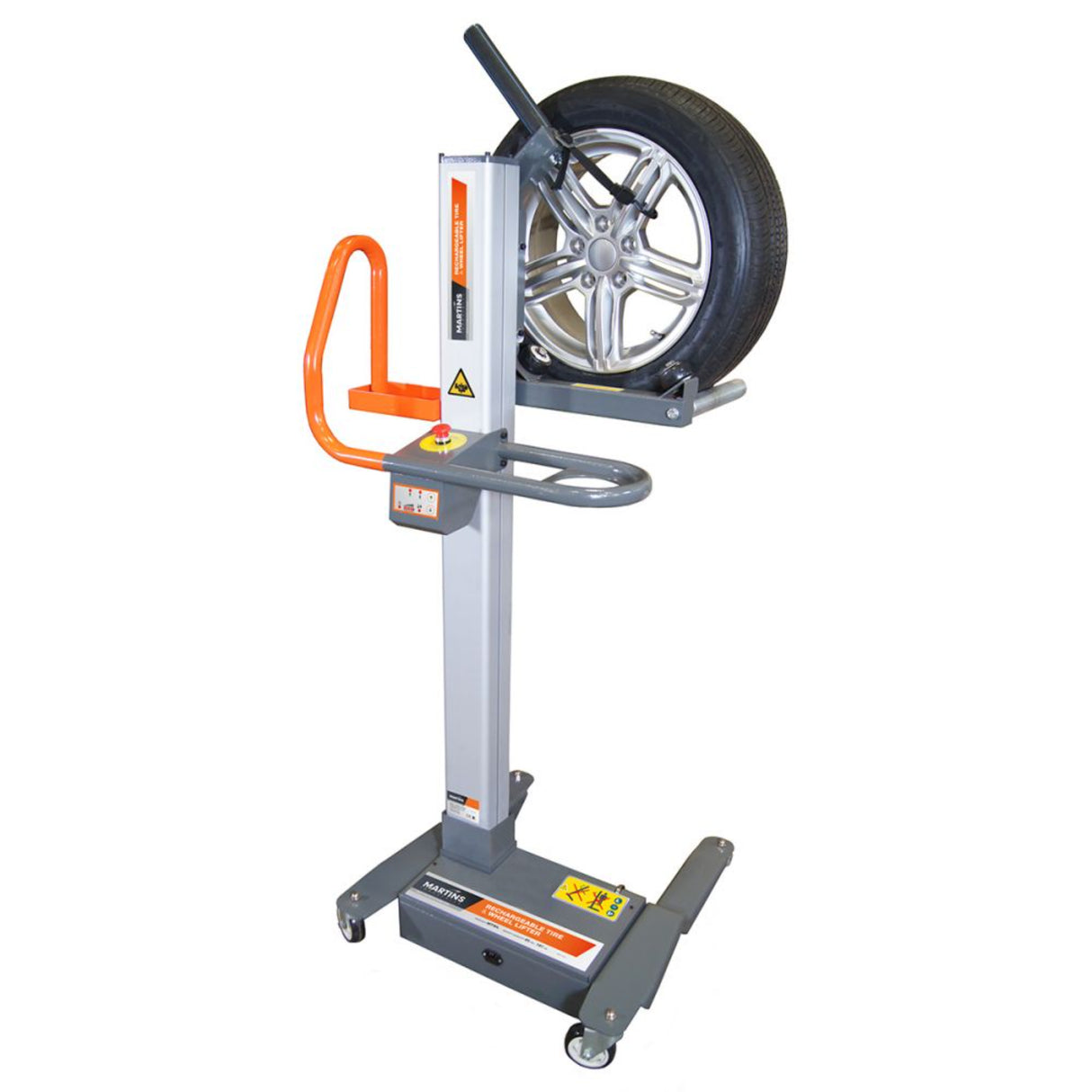 Martins Industries Power Lifter Battery Wheel Lifter for SUV & Light Truck Tires (MTWL) – 143 lb Capacity Mobile Tire/Wheel Lifter, 48″ Lift Height