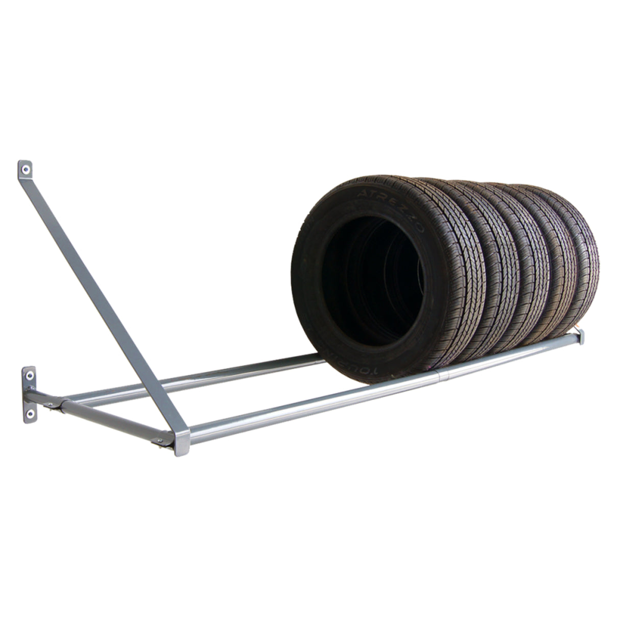 Martins Industries Wall-Mount Tire Rack – 500 lb Capacity, Holds 8 Tires (MWM-80)