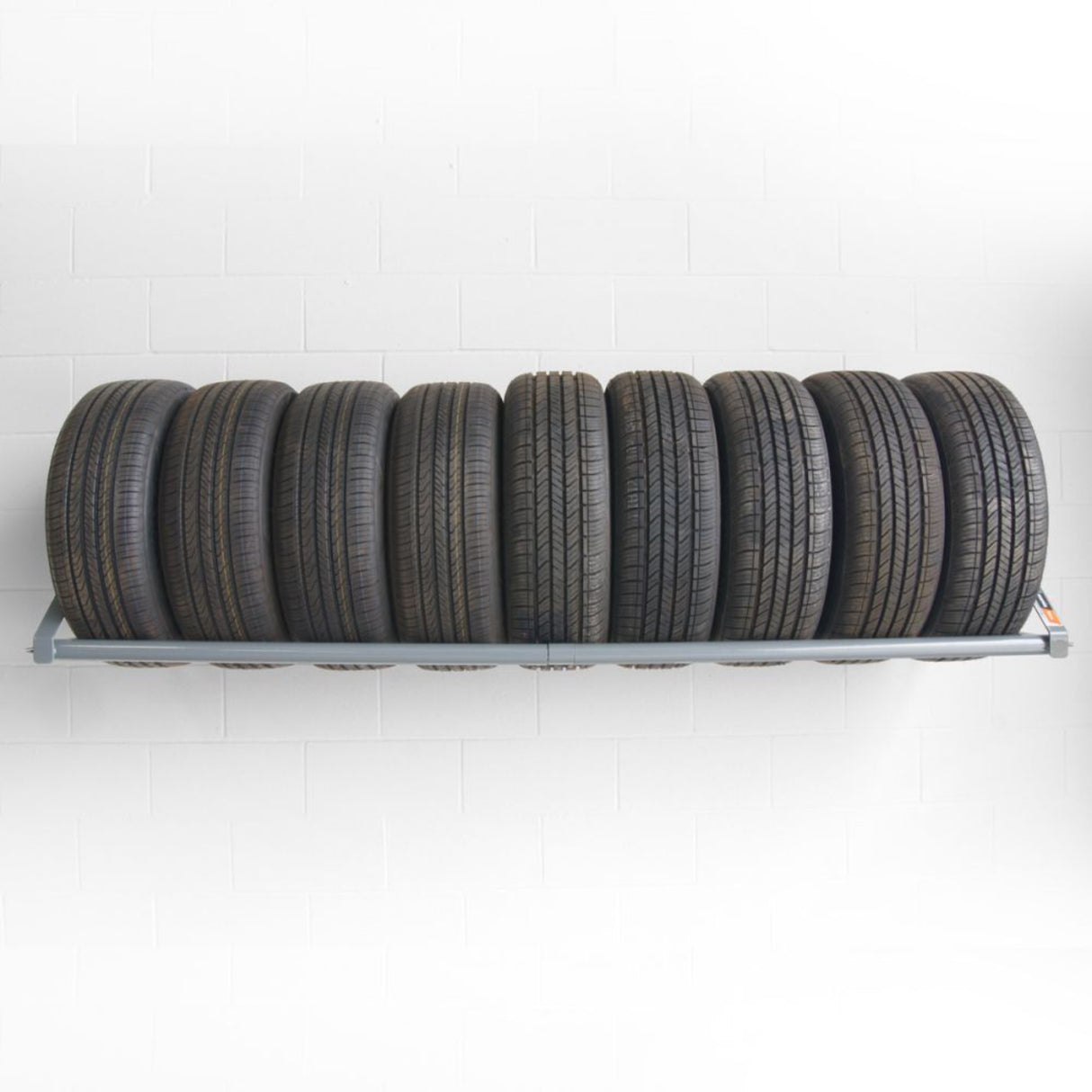 Martins Industries Wall-Mount Tire Rack – 500 lb Capacity, Holds 8 Tires (MWM-80)