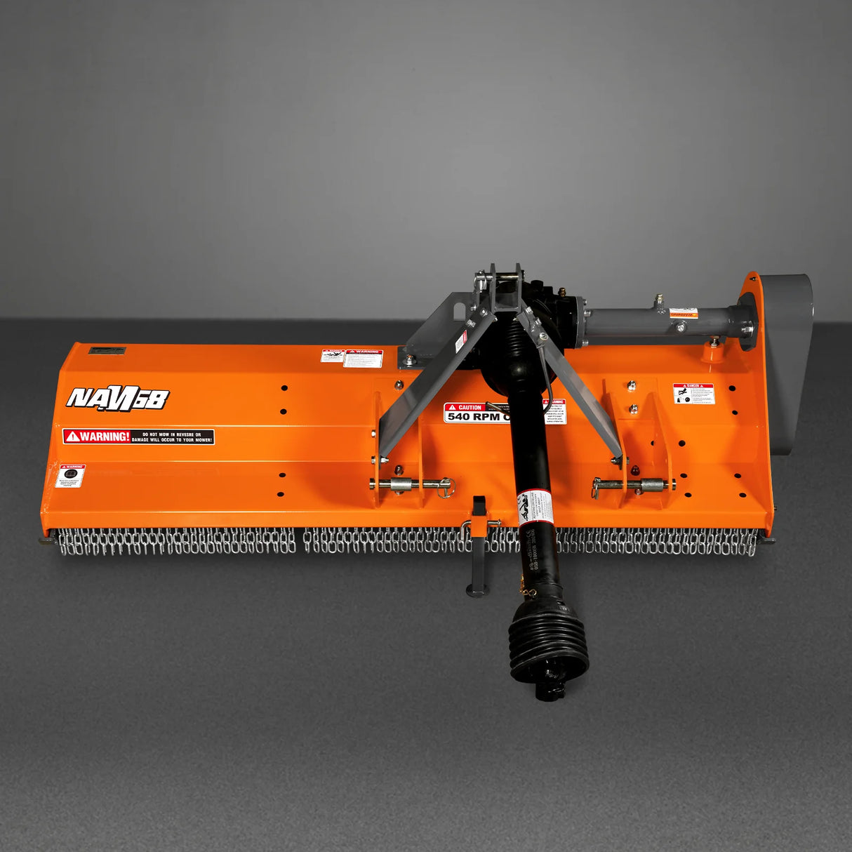 MechMaxx 68" PTO Driven Flail Mower, 3-Point, 30-60HP, NAM68