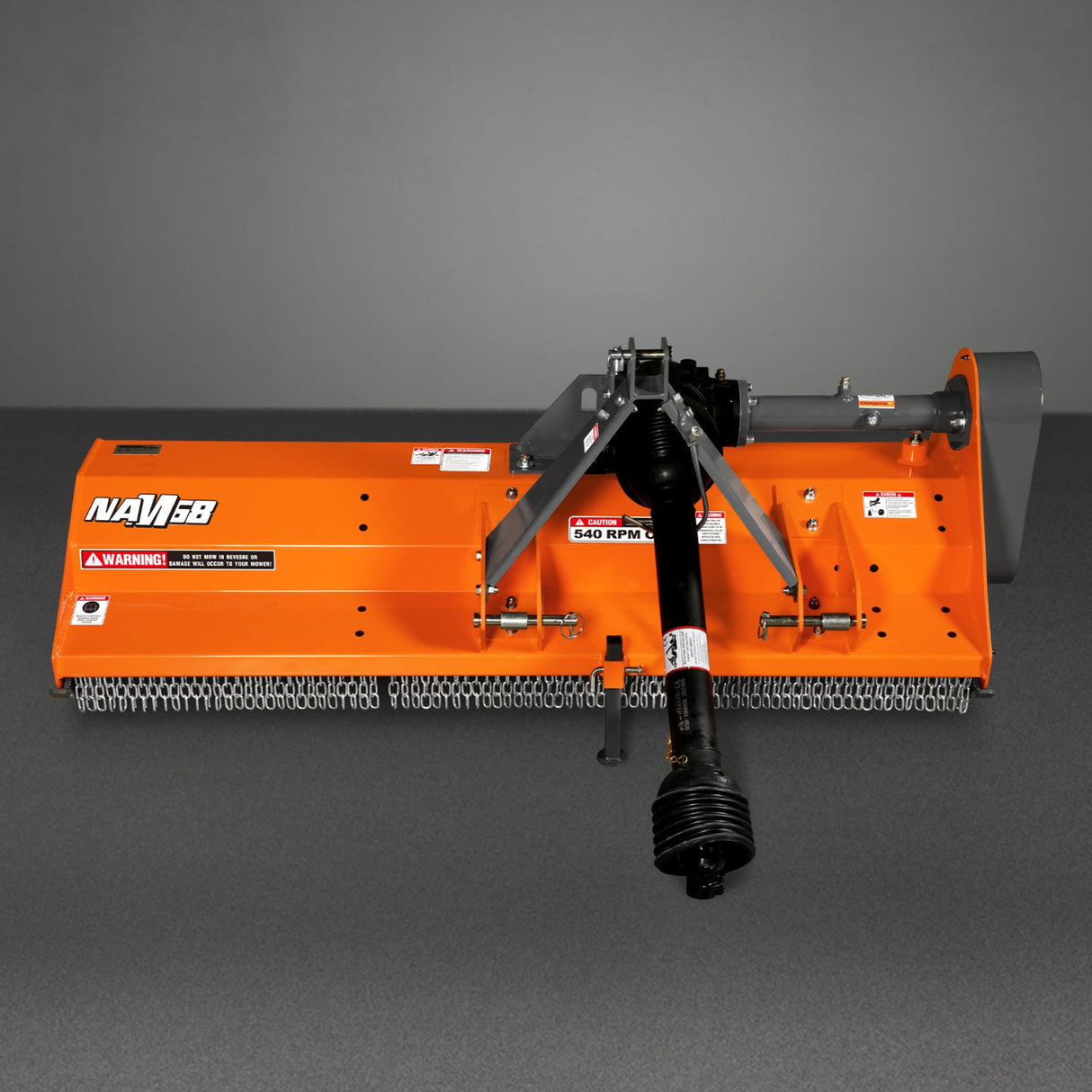 MechMaxx 68" PTO Driven Flail Mower, 3-Point, 30-60HP, NAM68