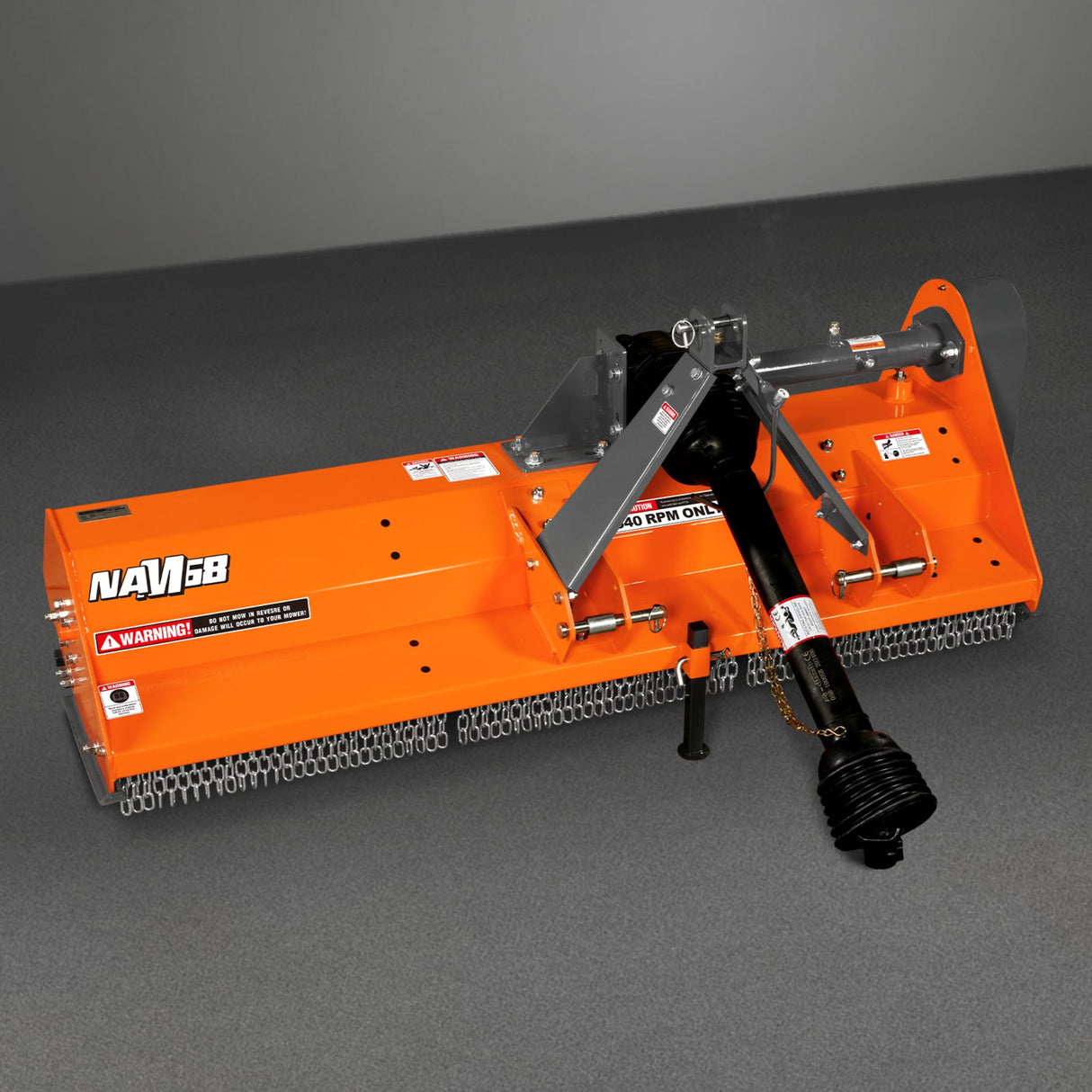MechMaxx 68" PTO Driven Flail Mower, 3-Point, 30-60HP, NAM68