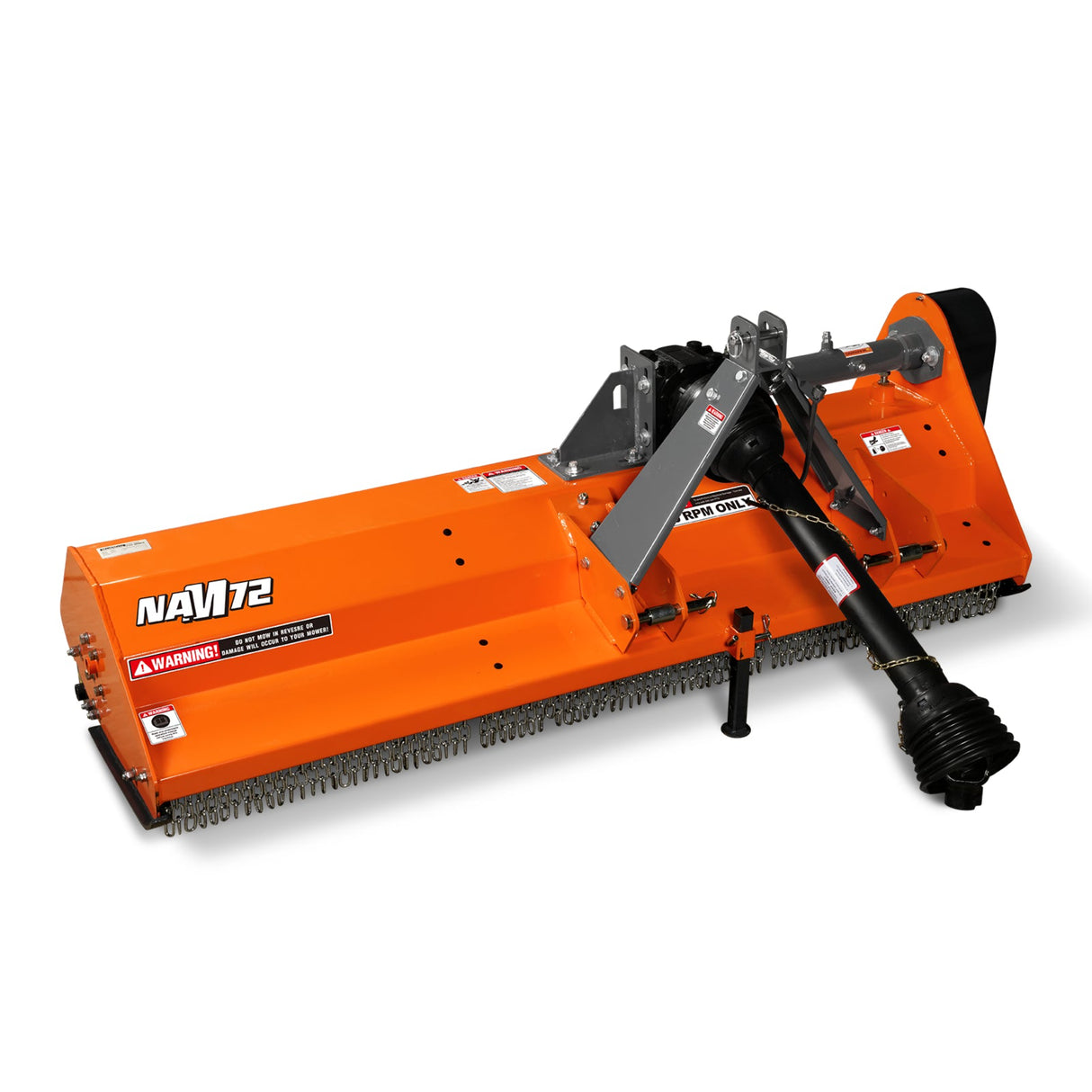 MechMaxx 72" PTO Driven Flail Mower, 3-Point, 45-85HP, NAM72