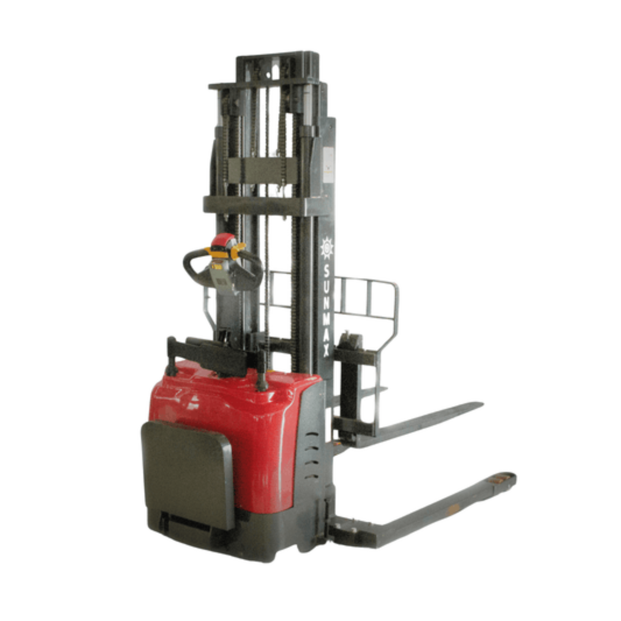Sunmax - Electric Pallet Stacker - 3,300 lb, 78″ Lift, Fixed Legs
