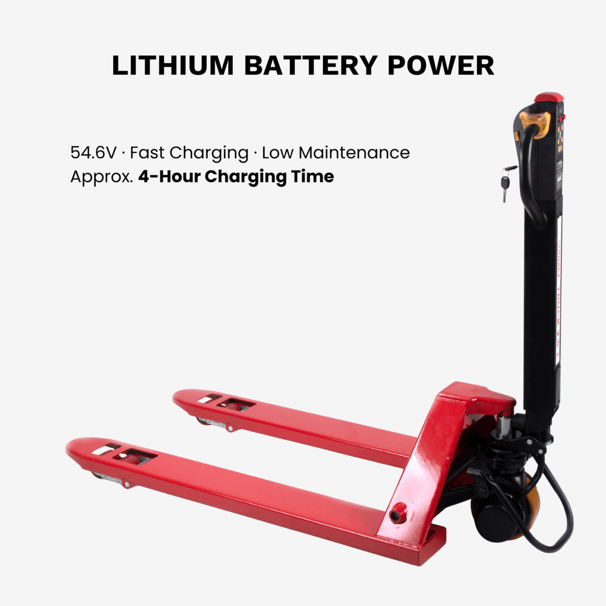 Sunmax - Electric Pallet Jack - 4,400 lb, Lithium, Walk-Behind